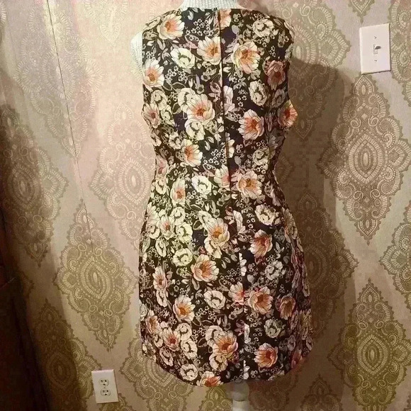 Anthropologie MOLLY BRACKEN FLORAL DRESS Size Large - Picture 5 of 11